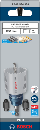 Bosch PRO Multi Material PC Plus Juego de inicio 51 mm 5 piezas.